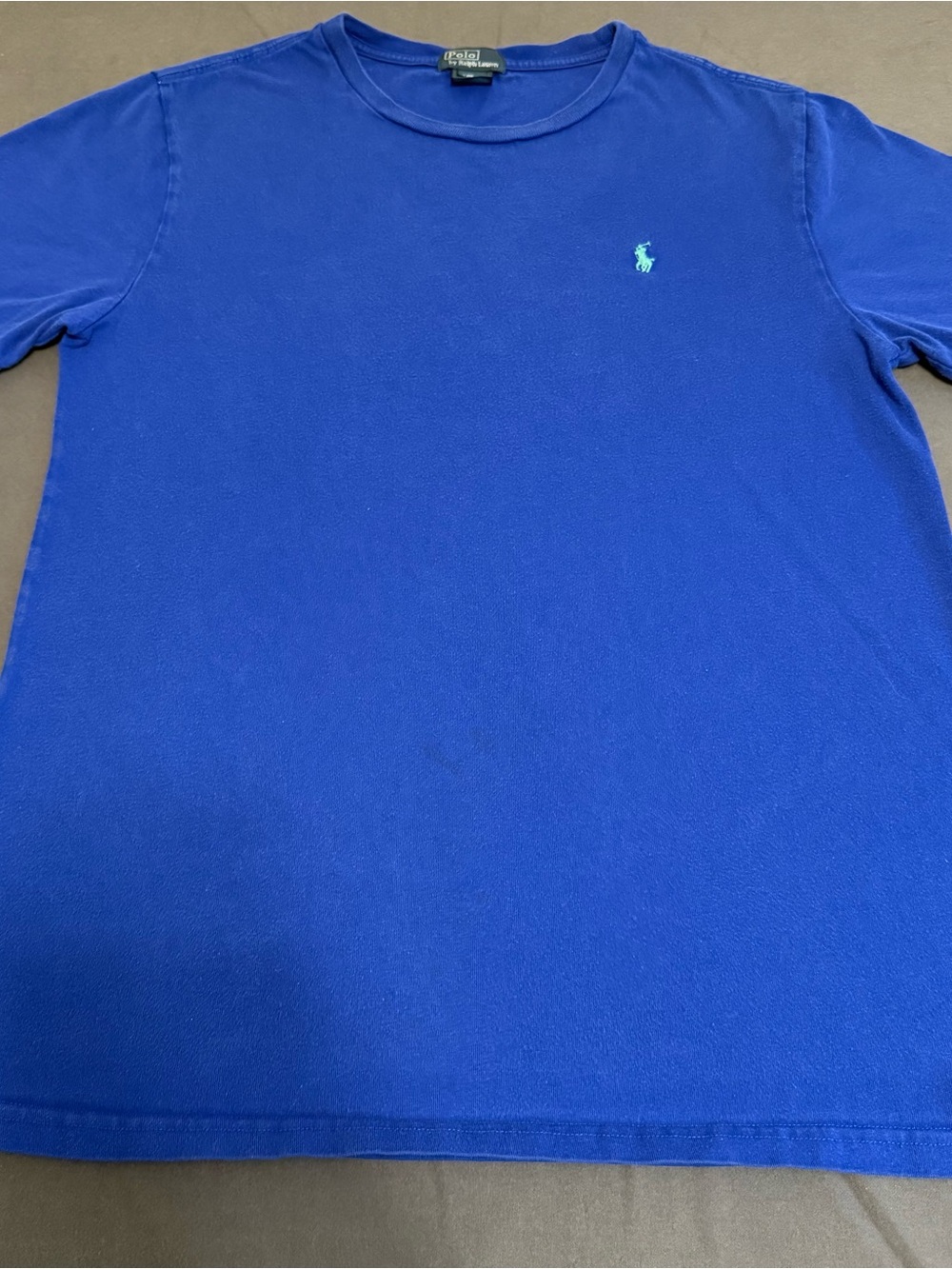 Ralph Lauren Kids Short Sleeve Tee in Royal Blue with Mint Pony